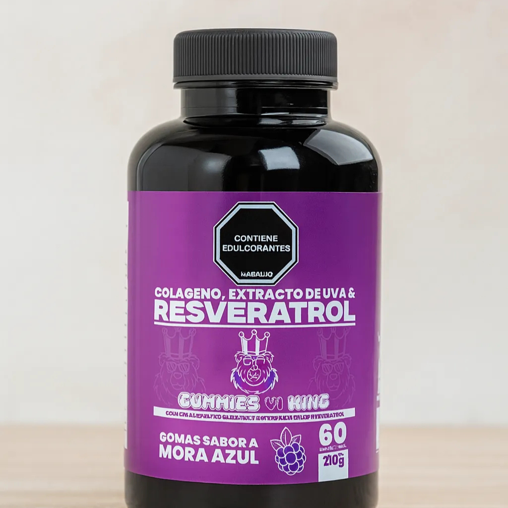 Gomas Antioxidantes con Colágeno y Resveratrol – Para qué sirve y beneficios | 60 unidades